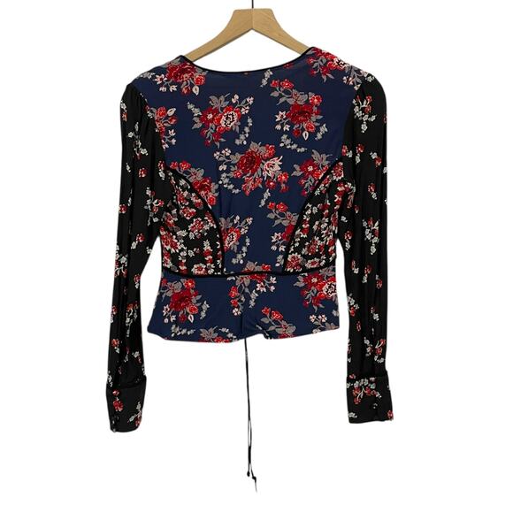 Free People Way the World Turns Top - Black Multi - XS - Picture 4 of 15